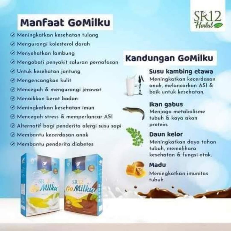 

SUSU GO MILKU SR12//SUSU GOMILKU//SUSU KAMBING ETAWA SR12