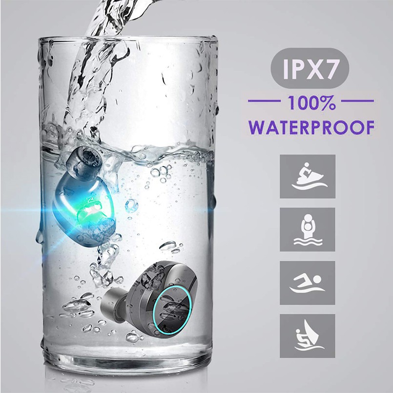 X6 TWS Headset Bluetooth 5.0 IPX7 Waterproof Touch Control