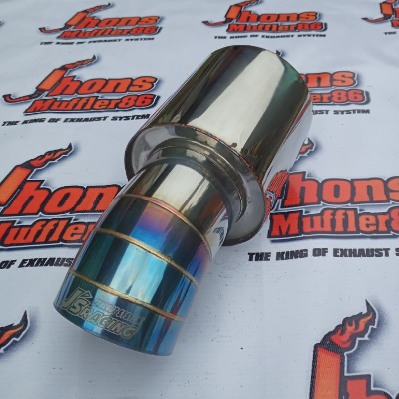 js racing knalpot mobil knalpot racing mobil js racing tipe pendek untuk mobil agya ayla jazz dll