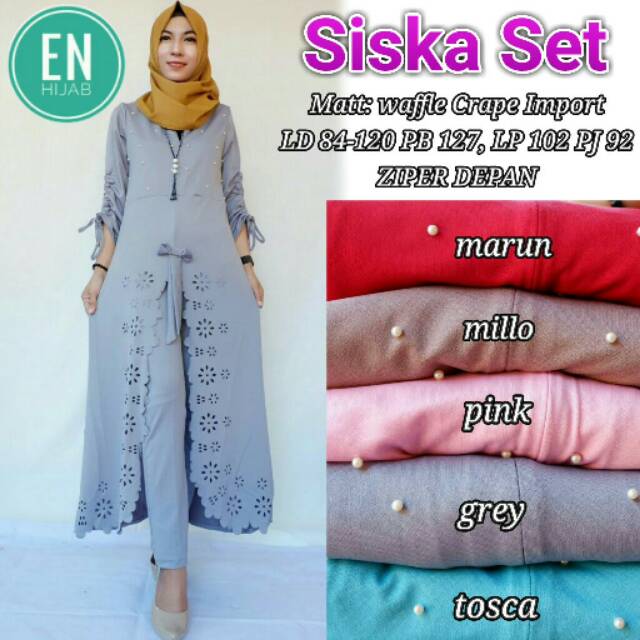 Siska Set (long tunik+celana)