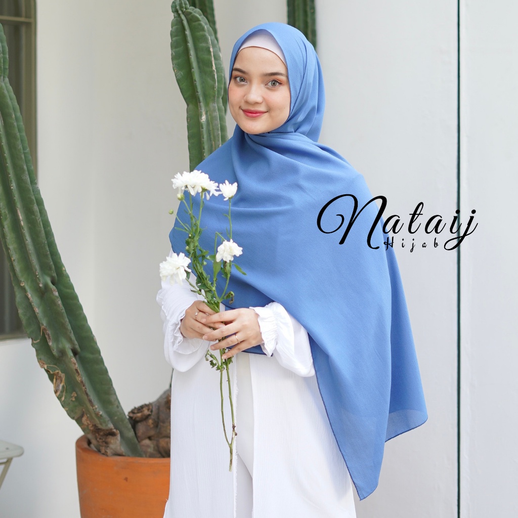 Pashmina Diamond 180x75 / Hijab Pashmina / Pasmina / Hijab / Jilbab / Kerudung / Pashmina Sabyan-DENIM