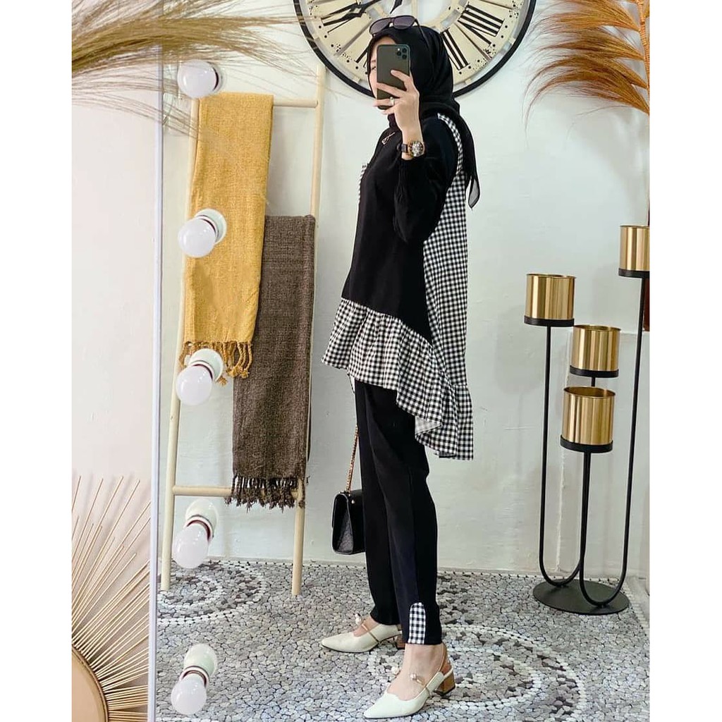 Razeta Set Baju Stelan Wanita Terbaru / Stelan Wanita Muslim / Stelan Murah / Kekinian-2