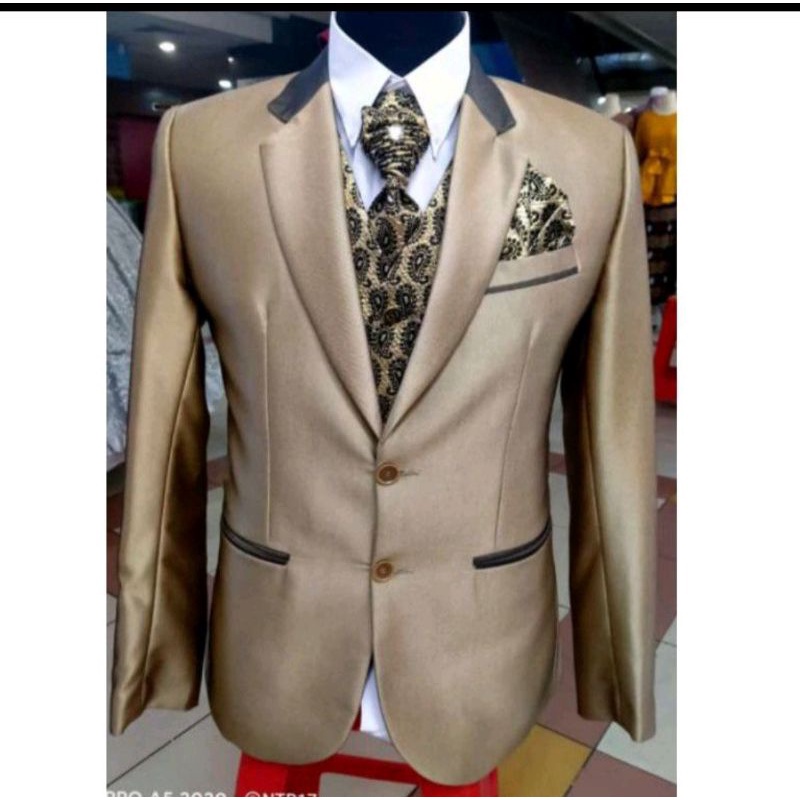 JAS PENGANTIN MOCCA/JAS WEDDING MOCCA/JAS FORMAL PRIA /JAS SEMI WOLL PREMIUM
