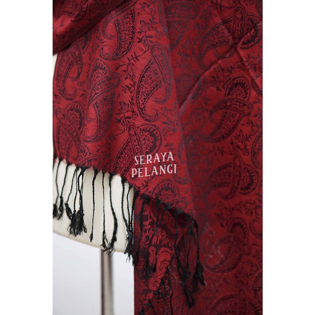 Pashmina Cashmere Keong 36 | Motif | Selendang | Scarf | Syal | Shawl | Pasmina | Souvenir | Hadiah Ulang Tahun | Birthday Gift | Aksesoris Fashion Wanita | Premium Import Quality | Grosir Murah