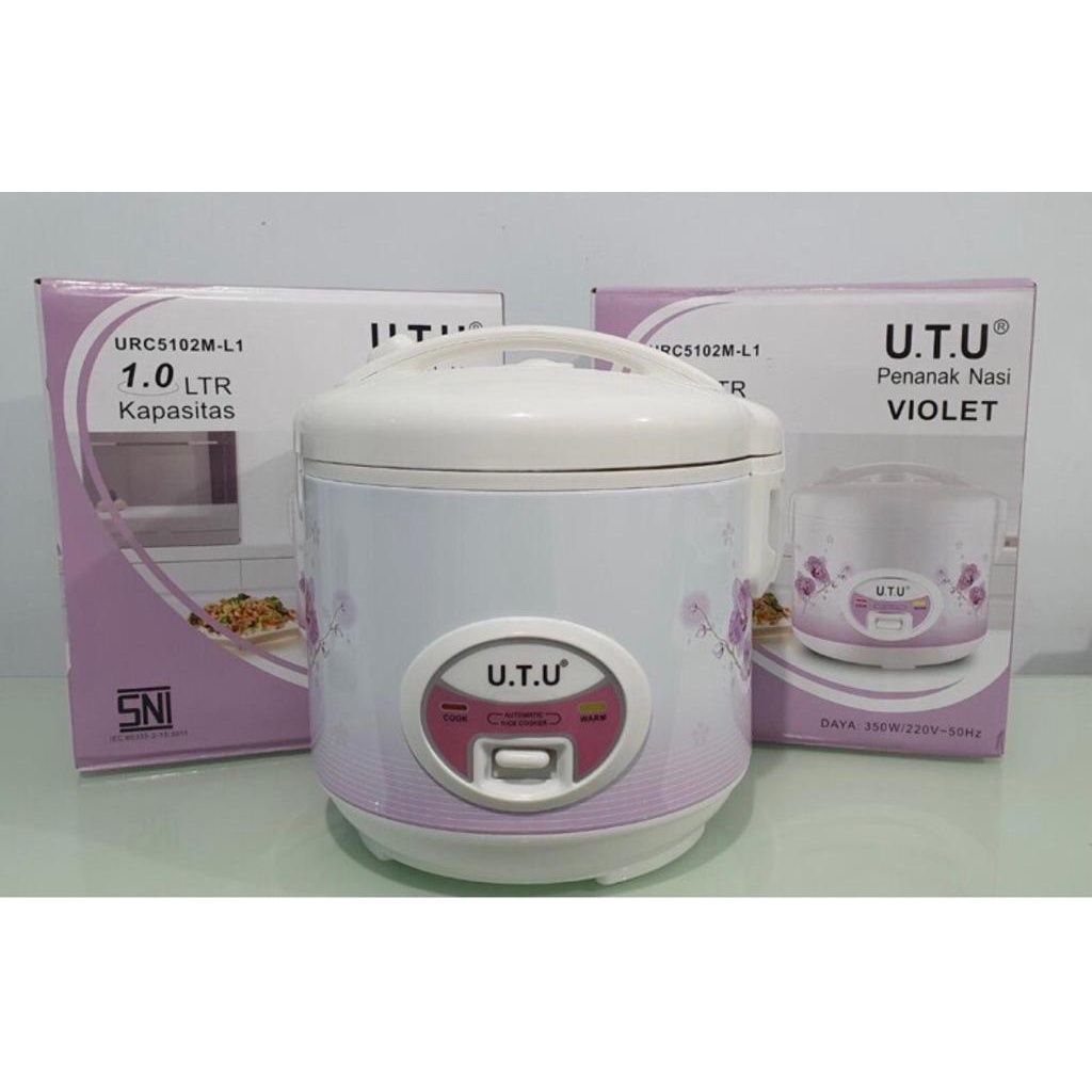 RICE UTU RICE COOKER / MAGIC COM VIOLET 1L URC-5102M-L1