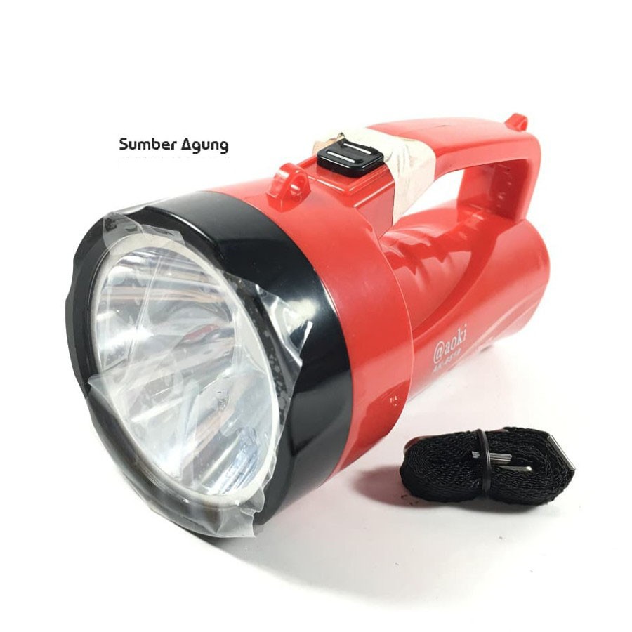 Senter Tangan Aoki Ak6519 LED Super 1W Tahan 5 Jam Dengan Lampu Meja