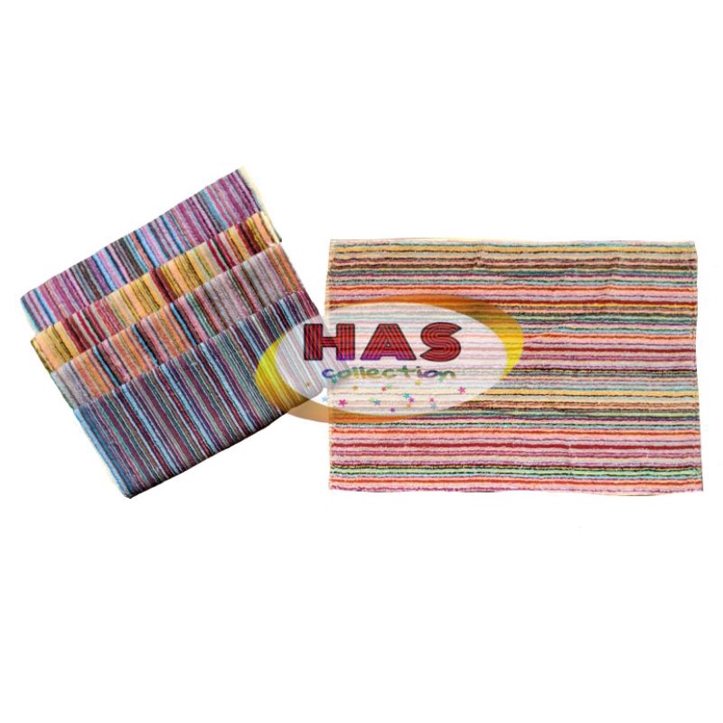 keset handuk salur / Pelangi / Strip Motif RANDOM