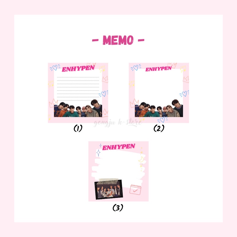 [ READY ] MEMO MEMOPAD ENHYPEN-2