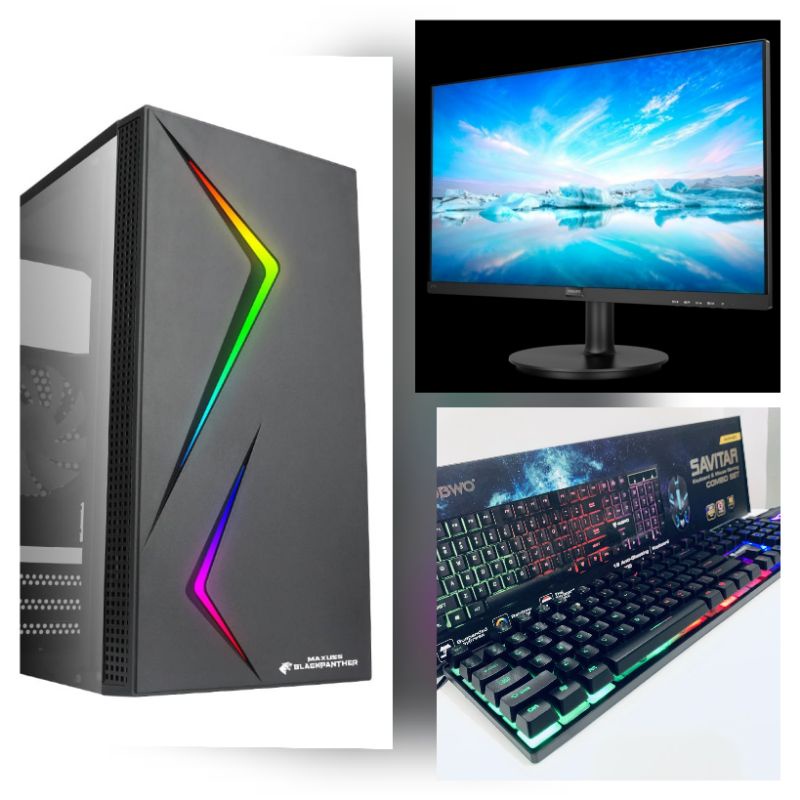 PC zoom online /gaming core i5 + Monitor 27 INCH  new in siap pakai
