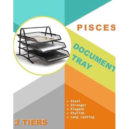 

Office & Stationery | Document Organizer | Tray Dokumen Besi 3 Susun Pisces | Best Seller