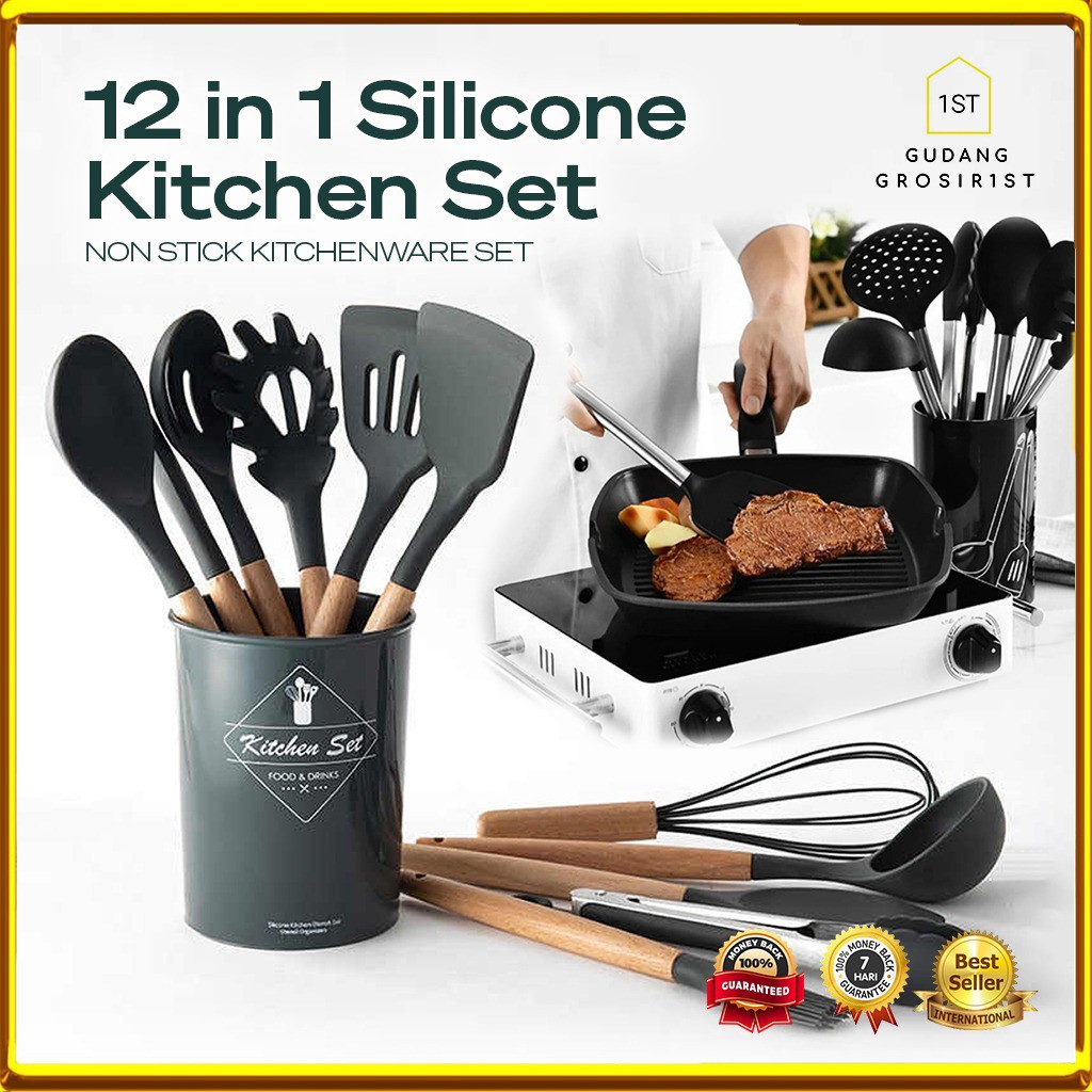  HEMAT SEHAT  Alat  Masak Sehat  Silicone Kitchen Set 