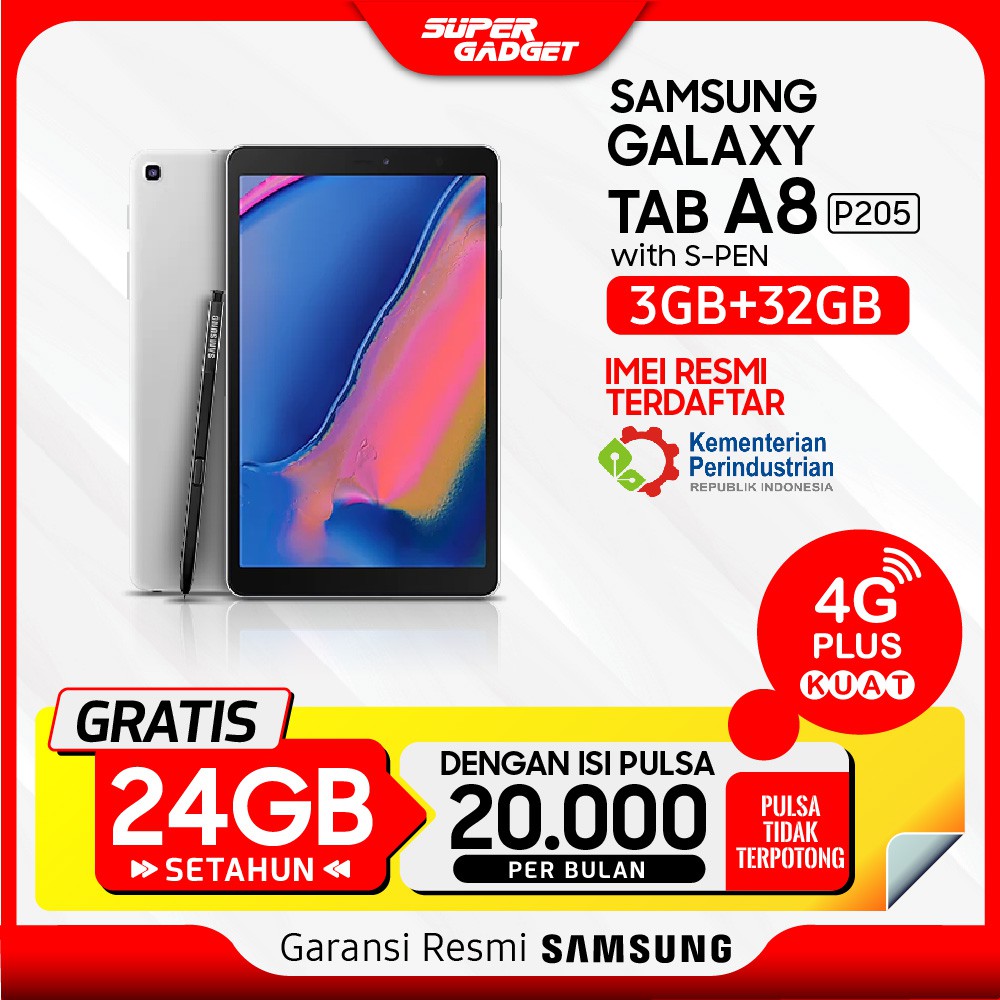 Samsung Galaxy Tab A 8 2019 P205 A8 A 8 RAM 3 GB ROM 32 S