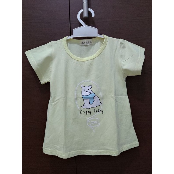 preloved kaos anak perempuan kuning