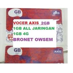 Voucher AXIS 4G KUOTA 2GB (1GB 3G/4G + 1GB 4G)
