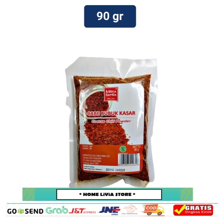 

Mitra Samba Cabe Bubuk Kasar 90 G Refill