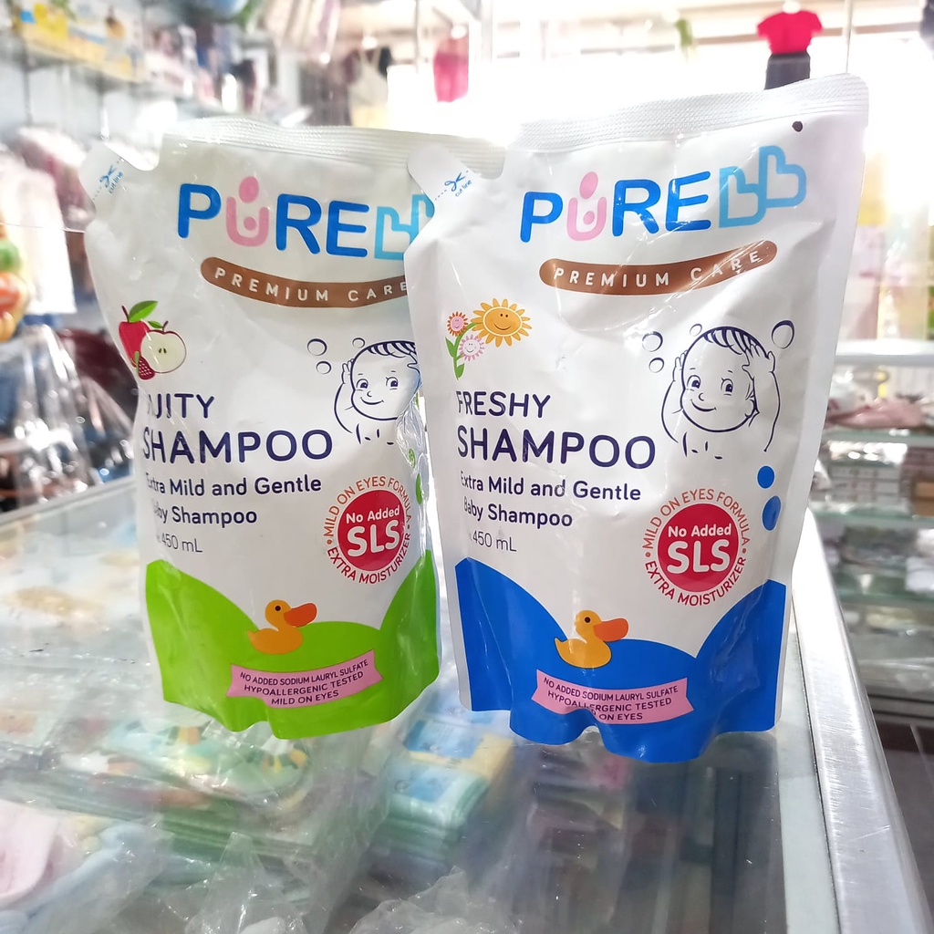 Pure Baby Shampo Freshy &amp; Fruity Refill 450ml