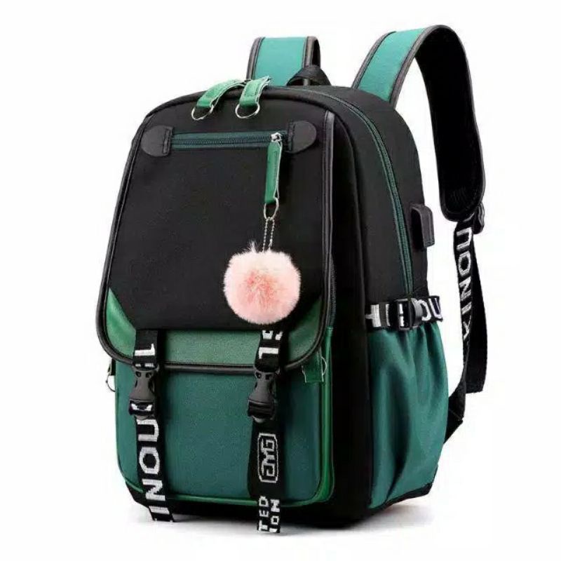 Qisswa_Backpack Korea Multifungsi LEISURE Tas Seklah Anak Permpuan Kanvas BACK TO SCHOOL Wanita Cewek Terlaris Ransel KOREAN STYLE Backpack Sekolah