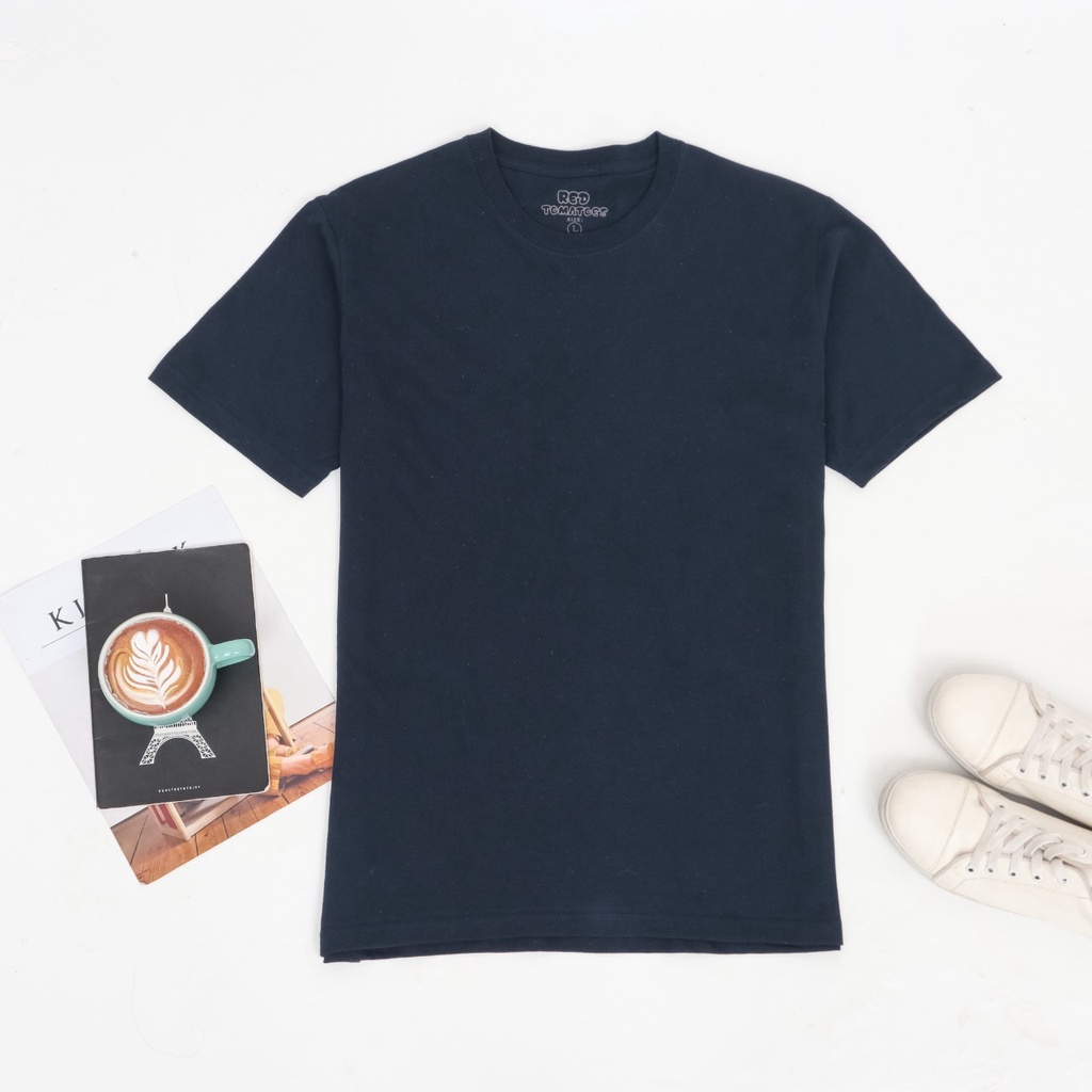 [LANGSUNG DARI PABRIK] Kaos Polos cotton combed 24s / ONECK / unisex / tangan pendek / baju pria-NAVY
