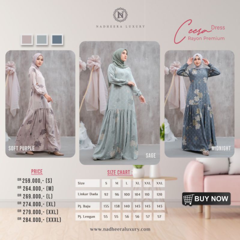 CEERA DRESS BY NADHEERA LUXURY