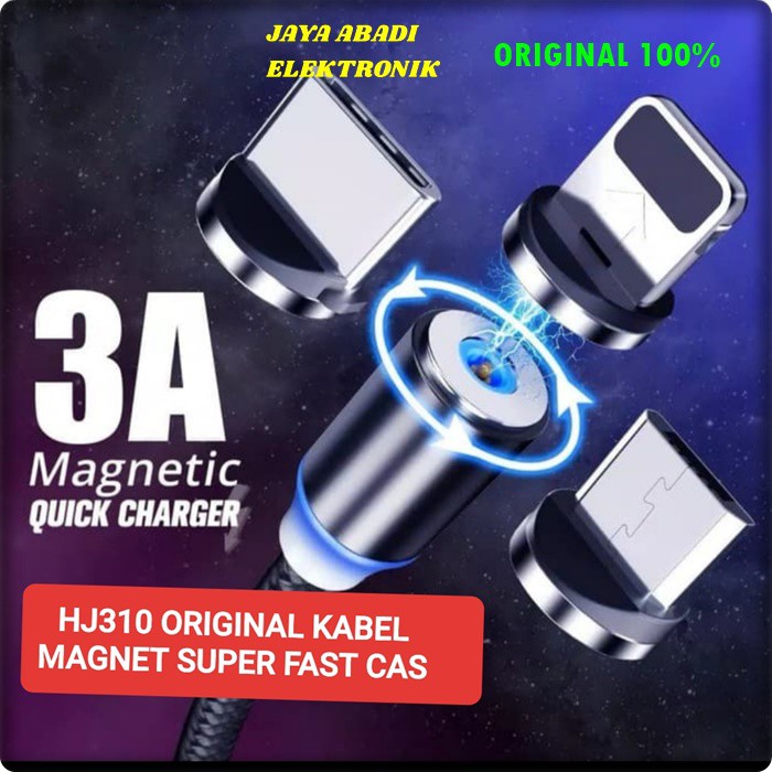 J30 ORIGINAL KABEL DATA MAGNET 3A MAGNETIC CABLE SUPER FAST CHARGING 3 IN 1 MAGNETIK FLASH CAS CASAN J30  Original Kabel data magnet 3A super fast charging 3in1 magnetik cable quick cas hp magnetic magnet charge casan faster asli multi universal multi tc