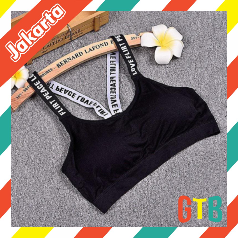 ❤️GTB❤️B010 Bra Sport Wanita Gym Fitness Senam olahrag  BH Bralette Tali Yoga Batam Import Murah cod