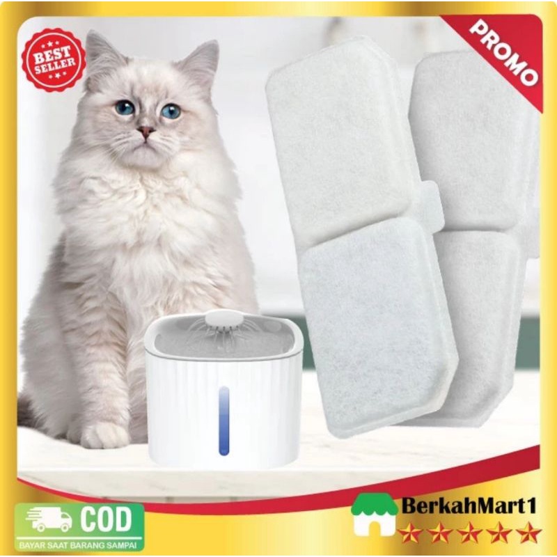 Filter saringan kucing water fountain tempat minum kucing 3 L Putih