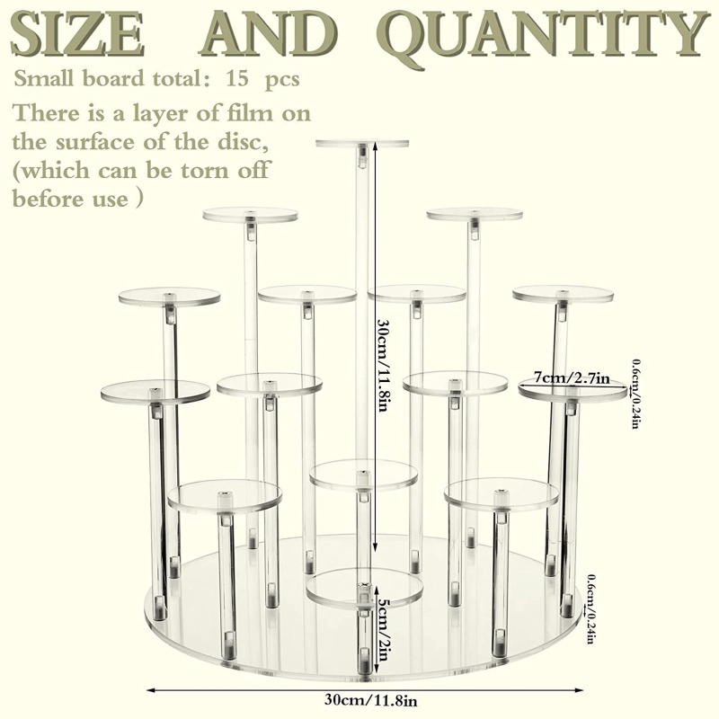 Siy Rak Display Stand Bahan Akrilik Transparan Ukuran Besar Untuk Action Figureperhiasan