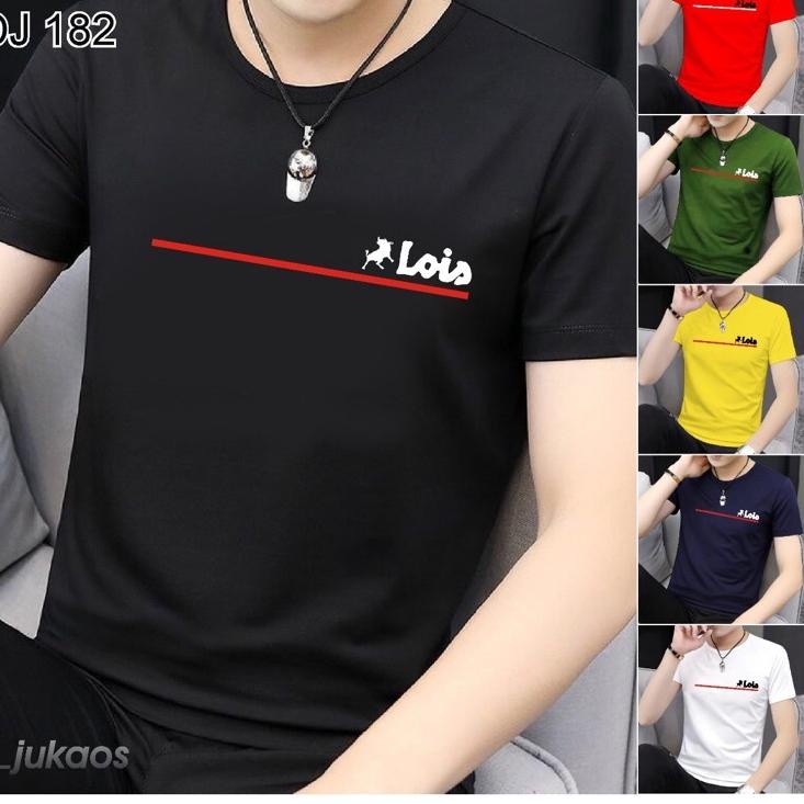 DJ 182 |KAOS PRIA| ATASAN PRIA| PAKAIAN PRIA | KAOS OBLONG | KAOS POLOS | MOTIF LOIS ♛➜ ➝