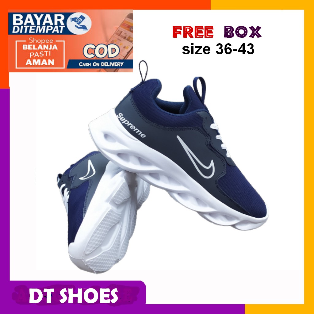 SEPATU SNEAKERS PRIA WANITA NIKE NAVY SEPATU SPORT