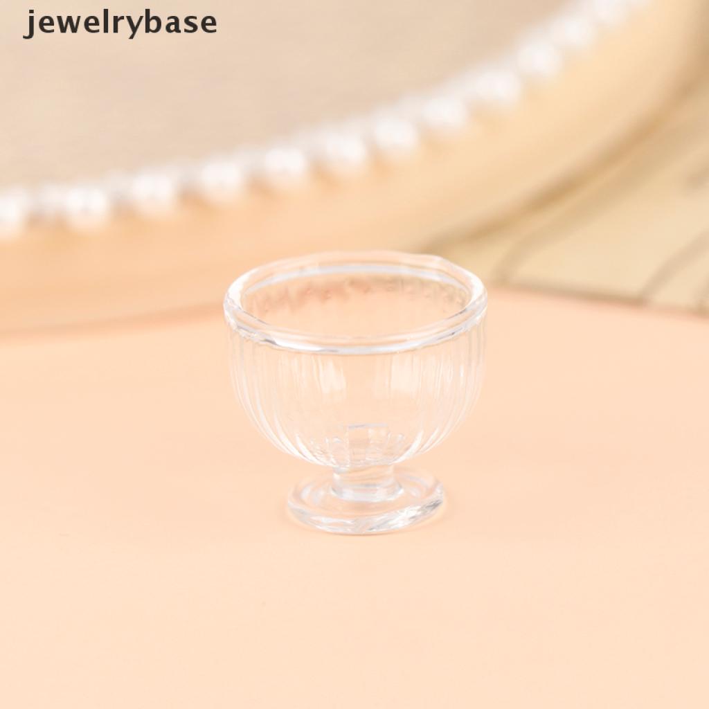 Base Mainan Miniatur Toples Permen / Jelly / Dessert Skala 1: 12 Untuk Aksesoris Rumah Boneka