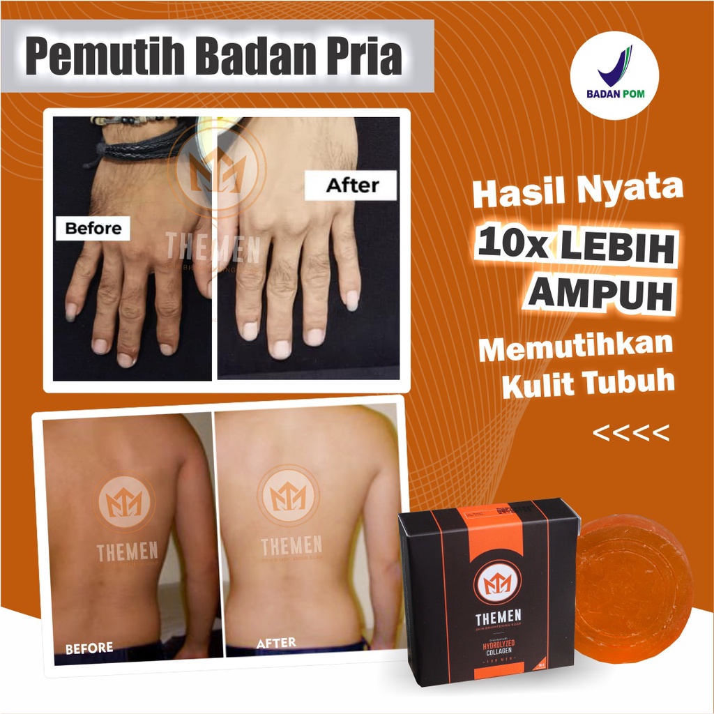 SABUN PEMUTIH BADAN PRIA BPOM SABUN PEMUTIH BADAN AMPUH PEMUTIH BADAN PRIA PERMANEN THEMEN SABUN PEM