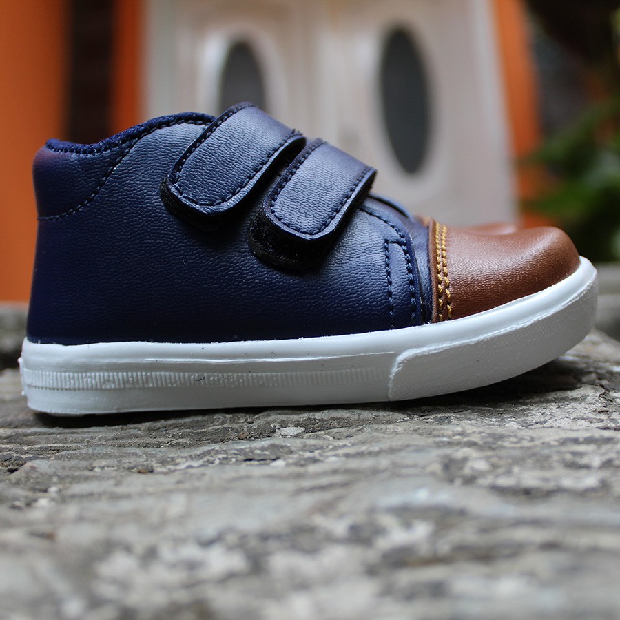 sepatu anak laki laki sporty umur 1 2 tahun casual terbaru murah kekinian LS19 NAVY