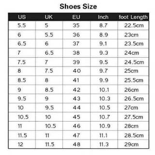 Tabel Ukuran Sepatu Safety - IMAGESEE