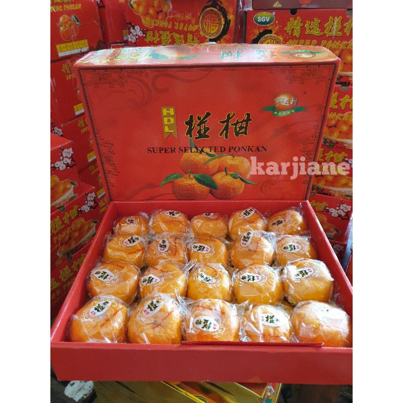 

Jeruk Mandarin Ponkam / Lokam untuk Sincia / Imlek (Free Kartu Ucapan)