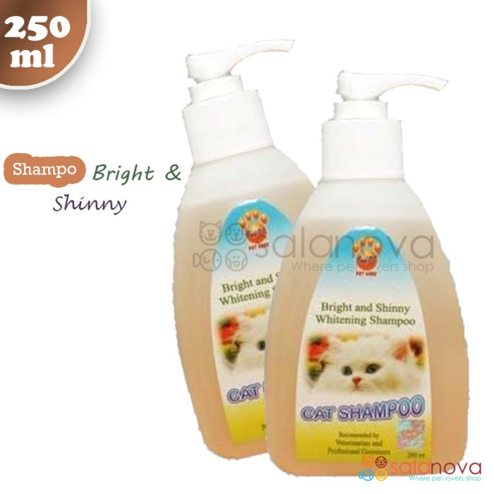 Bright &amp; Shinny Shampo Kucing Untuk Bulu Putih 250ml