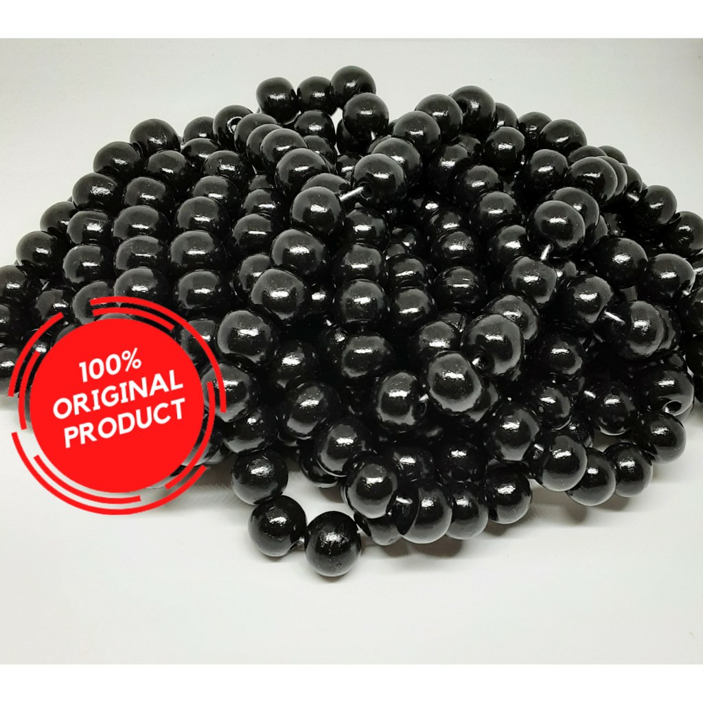 [25 gram] Manik monte Kayu Bulat 1,5cm | MANIK MONTE KAYU BULAT 1,5CM WARNA MURAH | Manik Kayu 1,5 c