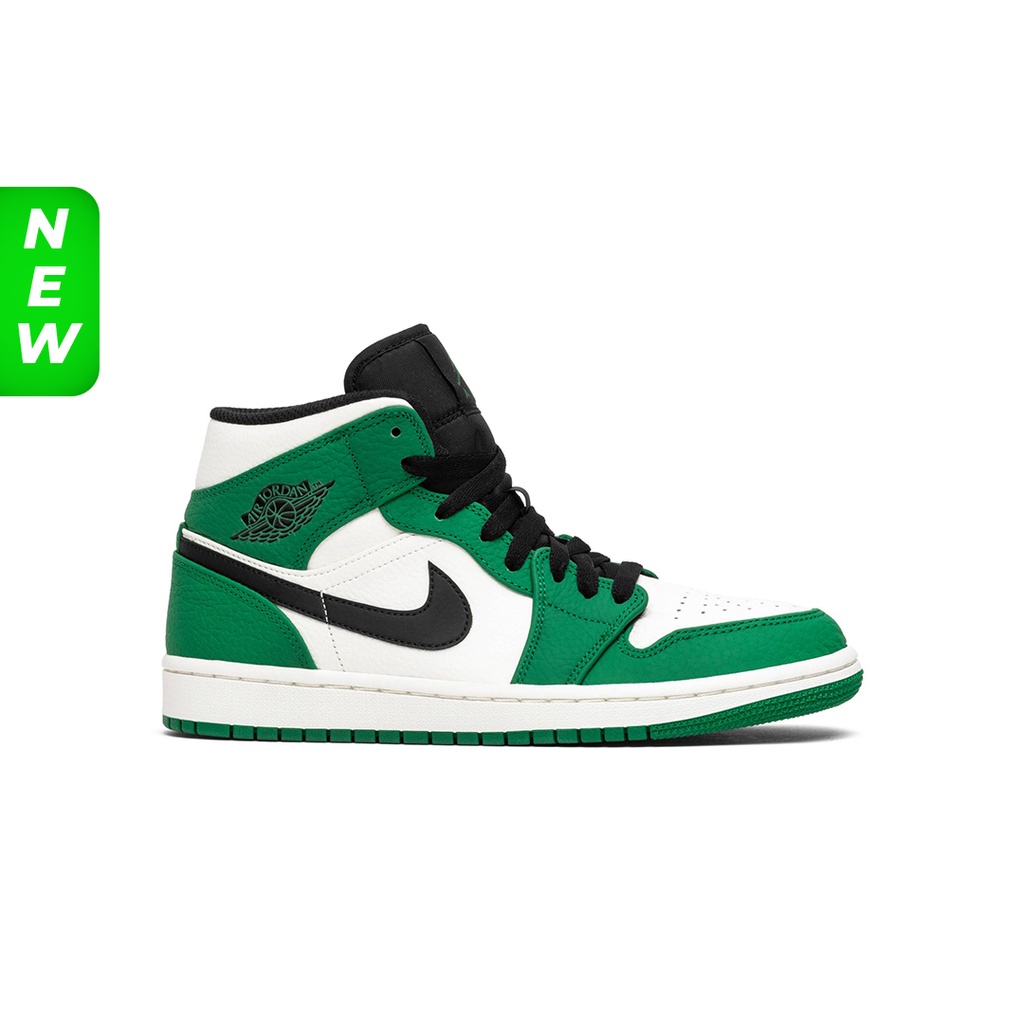 Sepatu Air Jordan 1 Mid 'Pine Green' 100% Realpict