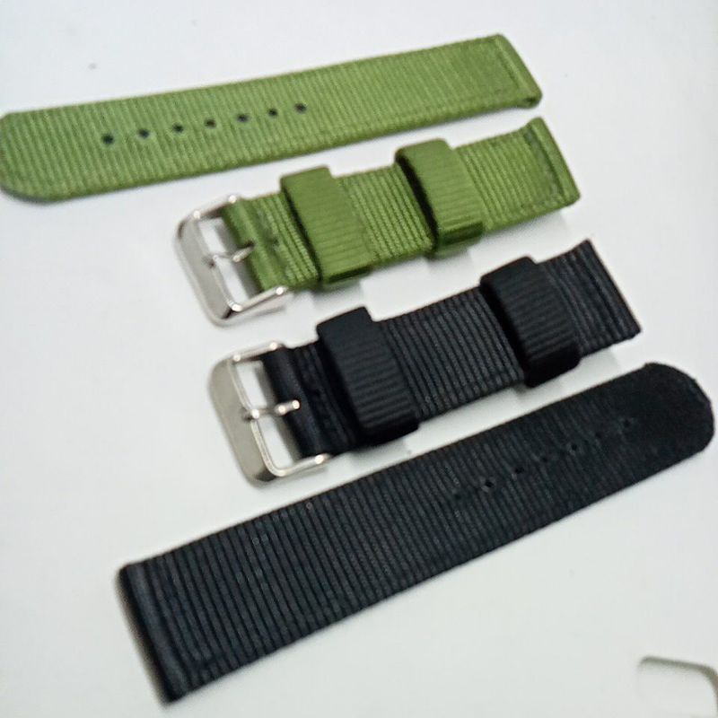 TALI STRAP JAM TANGAN PRIA KANVAS CANVAS JAM BIDEN R0164 UKURAN 22 24MM