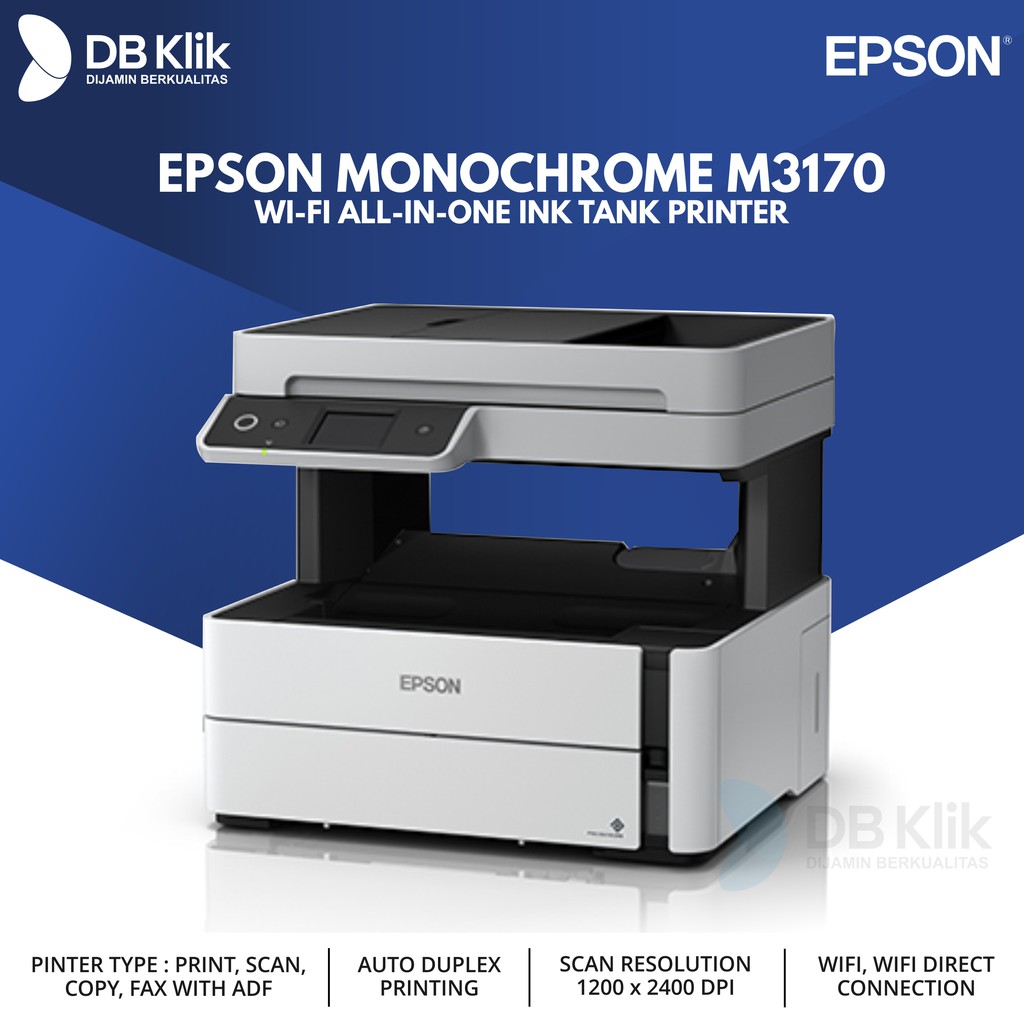 Printer Epson Monochrome M3170 Wi-Fi All-in-One Ink Tank