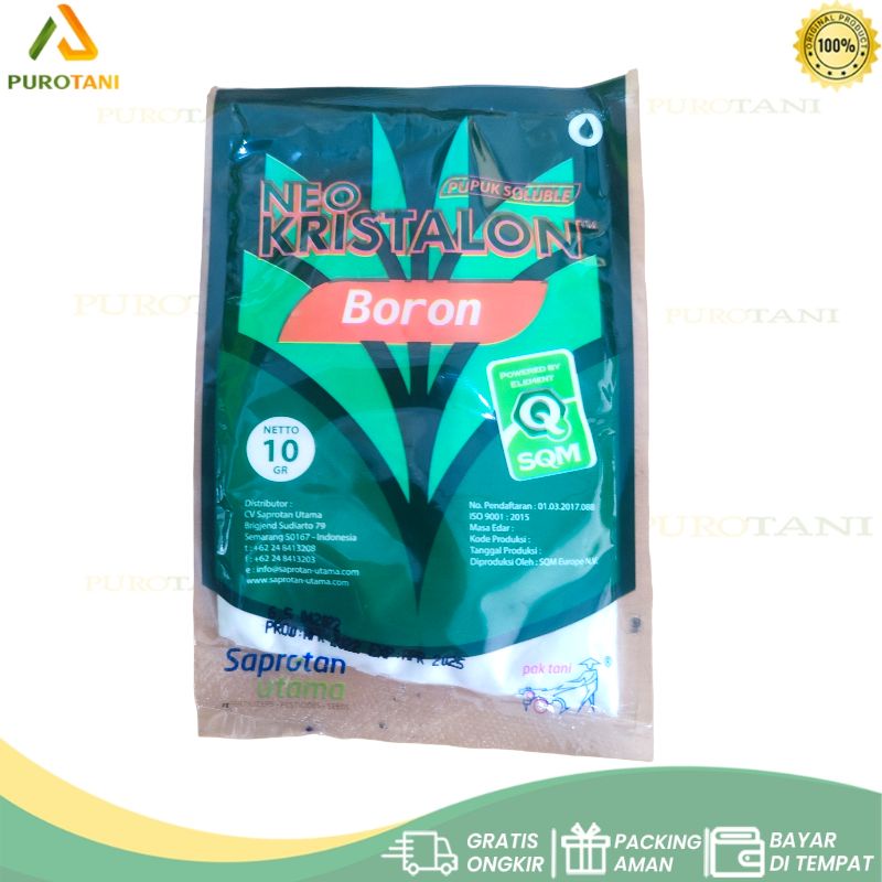 Pupuk Boron Neo Kristalon Pak Tani 10 GR