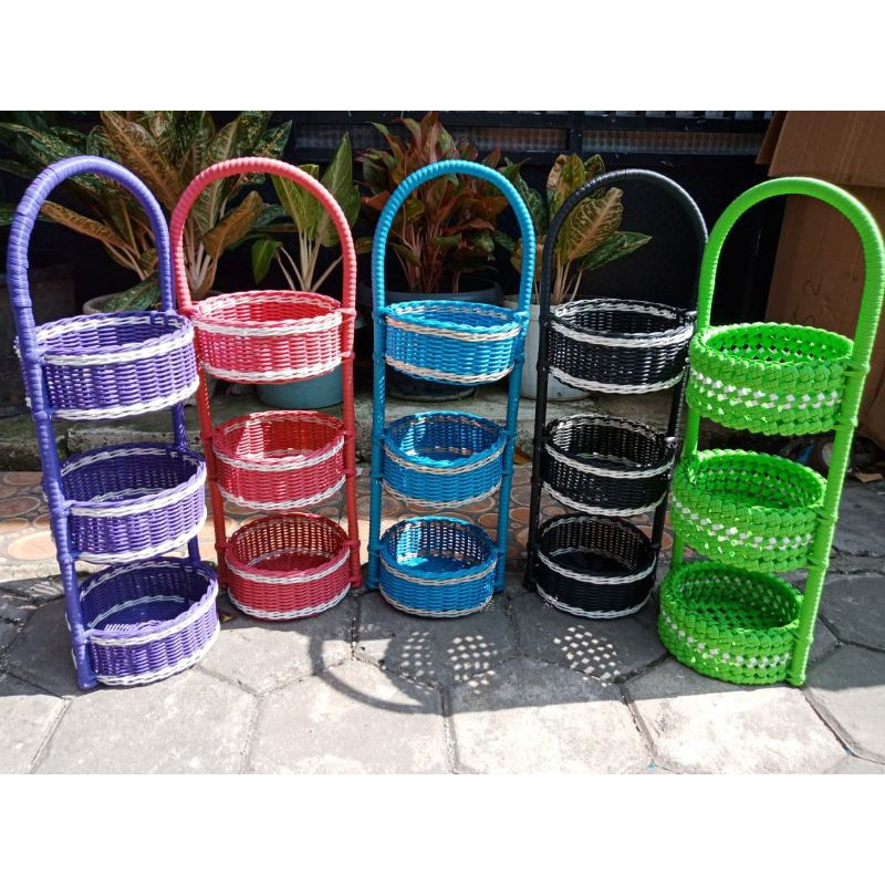 TEMPAT BUMBU ROTAN 3 SUSUN