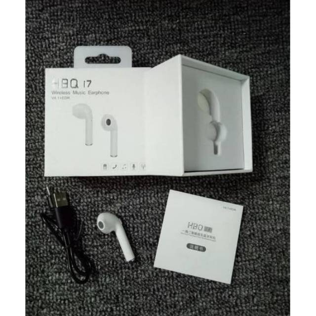 Termurah MEDAN Hanaiso i7 i7s HEADSET Earpods WIRELESS BLUETOOTH 4.1 HBQ I7 TWS TRUE SINGLE Earpod Original