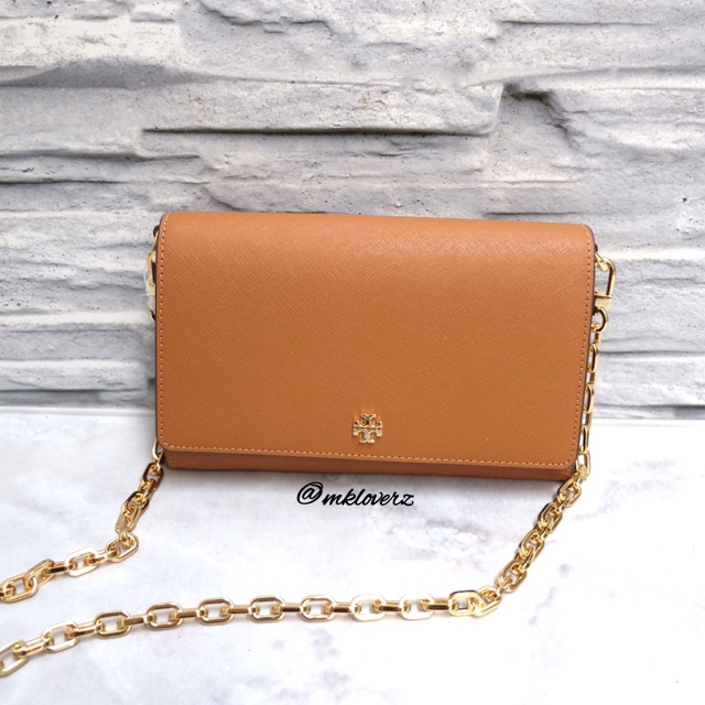 Tory Burch Emerson Wallet On Chain (Luggage)