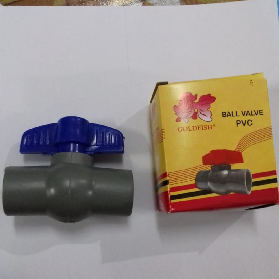 Ballvalve PVC /Stop Kran Air 1/2&quot;3/4&quot; Murah