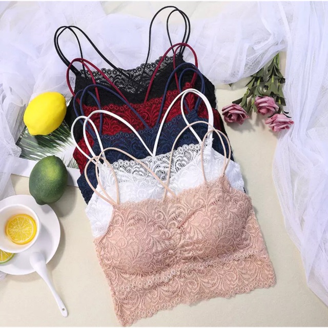 Kemben Lace (K-E5) Sport Bra / tank top / Pakaian dalam wanita tanpa besi