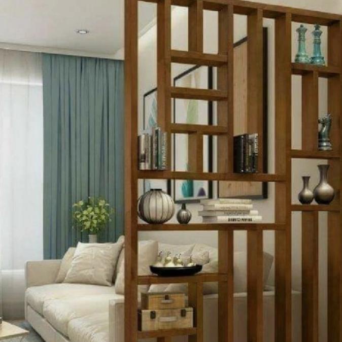 *#*#*#] partisi pembatas ruangan hambalan rak pajangan dekorasi ruang tamu