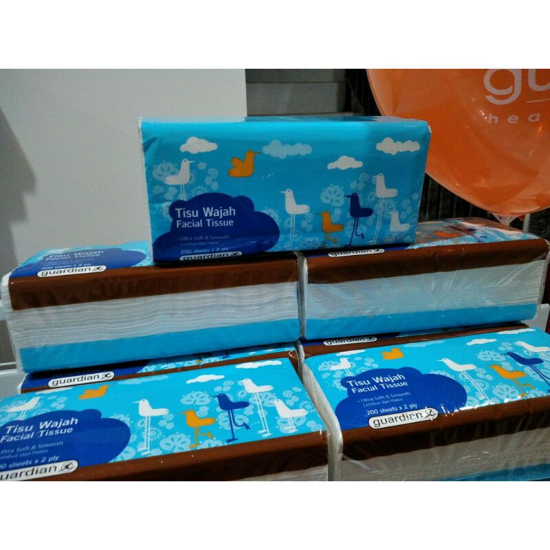 Tisu Wajah Facial Tissue Guardian 200s x 2 ply-2