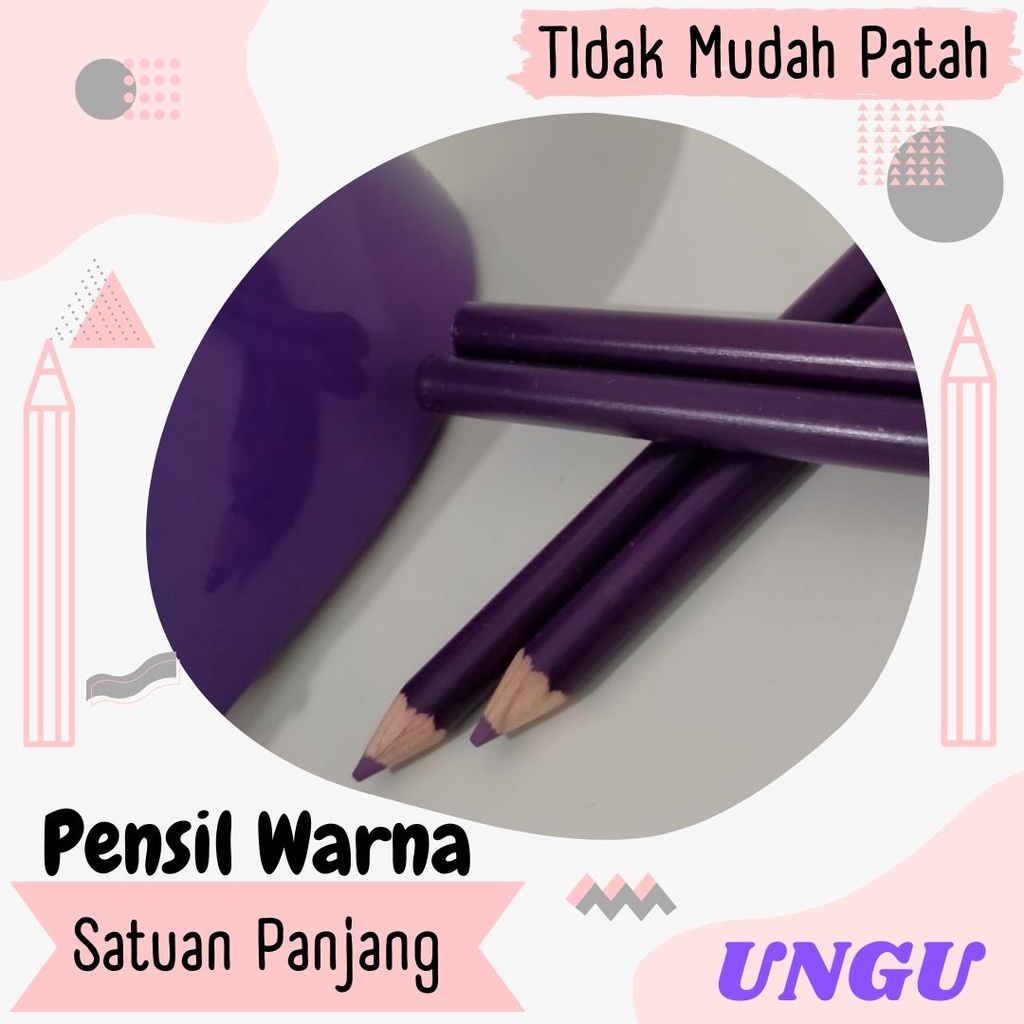 

PENSIL WARNA SATUAN UNGU PANJANG Lengkap Bagus 12 Aneka Warna Rekomendasi Terbagus Recomended Single Color Pencil Set Murah High Quality Murah Eceran Watercolour Faber