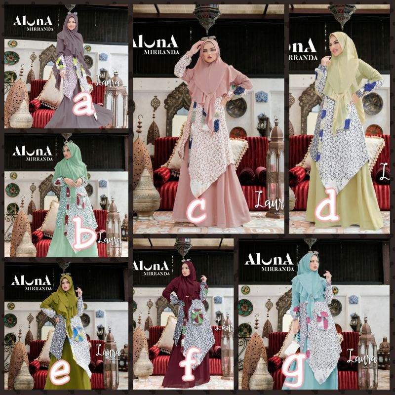 laura syari by aluna miranda ready kuning