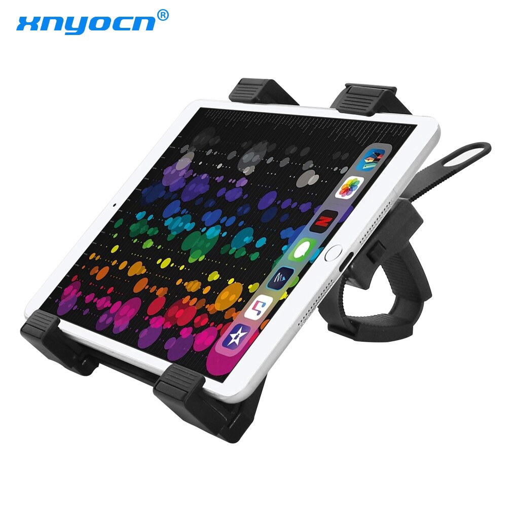 Xnyocn   Dukungan tablet     Braket pengendara    Sepeda iPad Stand    Dudukan komputer tablet sepeda motor     Braket pemasangan treadmill    Braket pegangan mobil     360 ° rotating adjustable stand    Cocok untuk tablet / iPad 7-11 inci